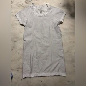 White Short Sleeve Lululemon top